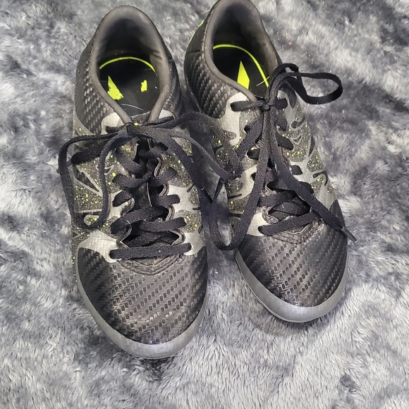 Adidas Youth Black Out Neon Soccer Cleats - Picture 2 of 5